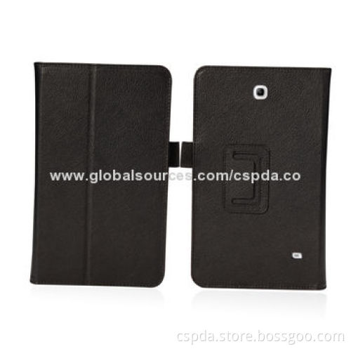 PU Back Stand Cases for Samsung Galaxy Tab 4 7.0, OEM Orders Welcomed